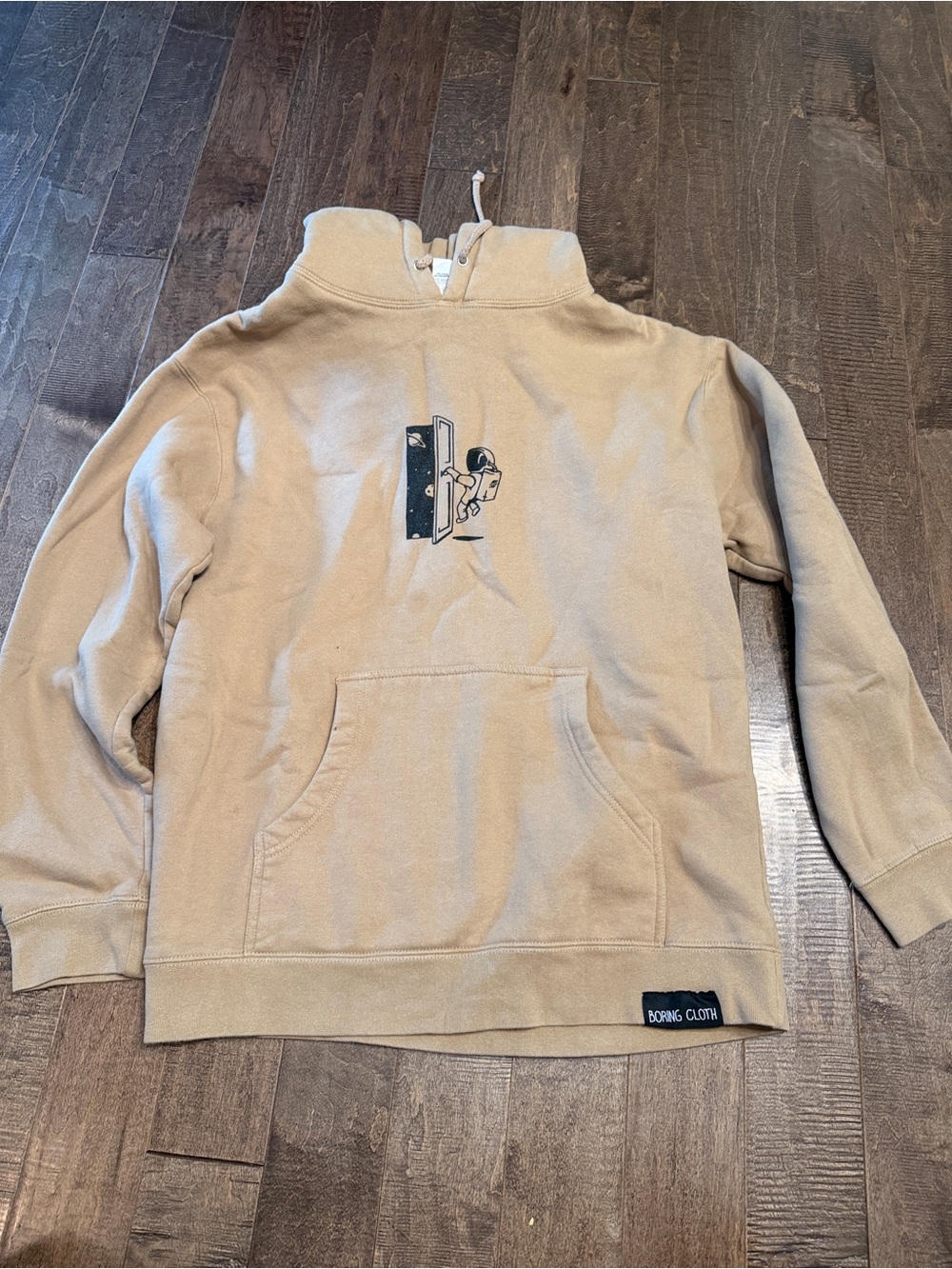 Men's Tan Hoodie Sweatshirt